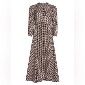 Dôen Marielle dress in Delphine plaid gingham - LIKE NEW